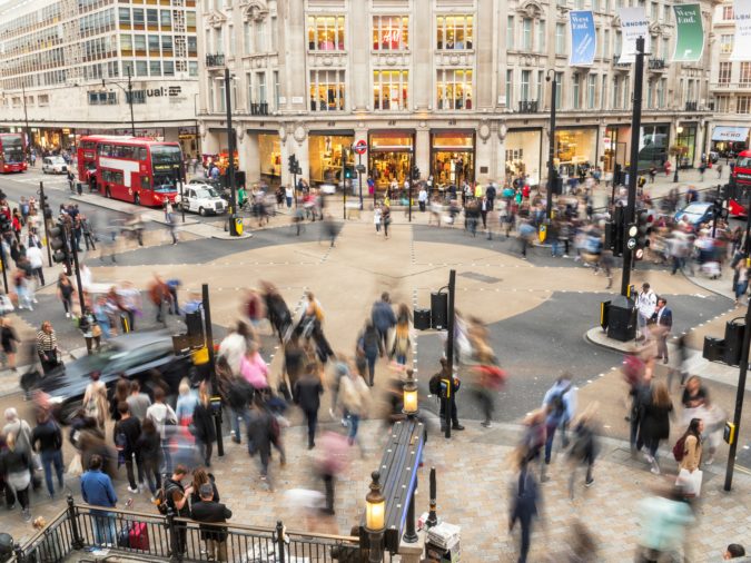 Oxford circus crossing london